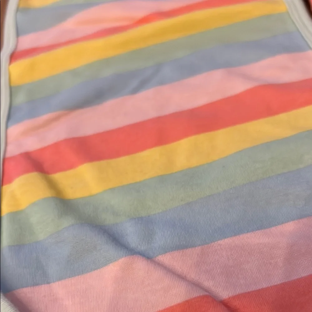 Set of 3 Colorful Rainbow and Striped Baby Burp Cloths